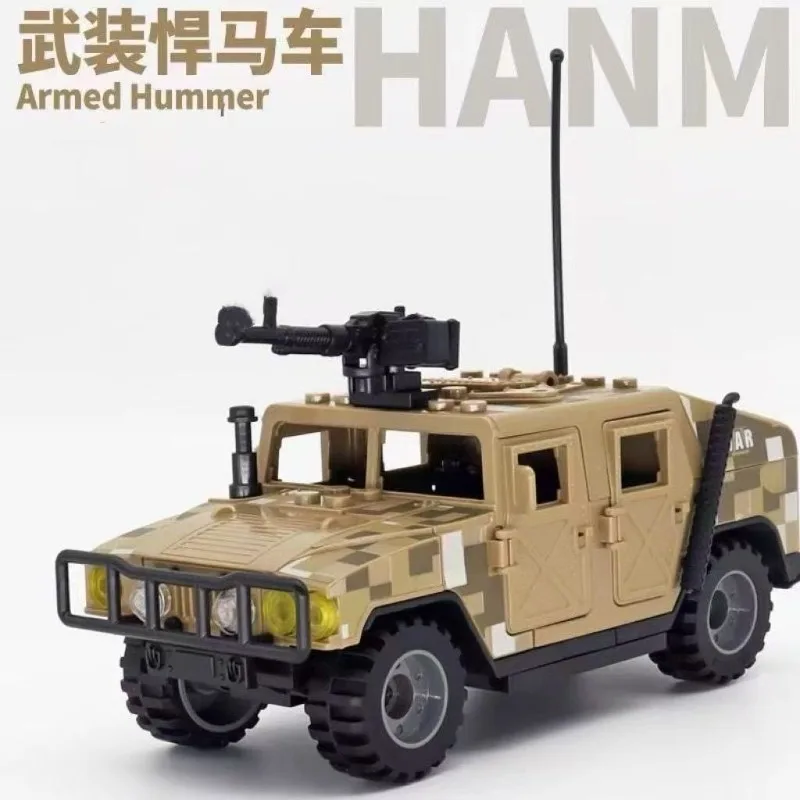 MOC Military SWAT Building Blocks Set – Bulletproof Shield Hummer Jeep & Blast-Proof Vehicle with Weapons Accessories Toys Gift view 4