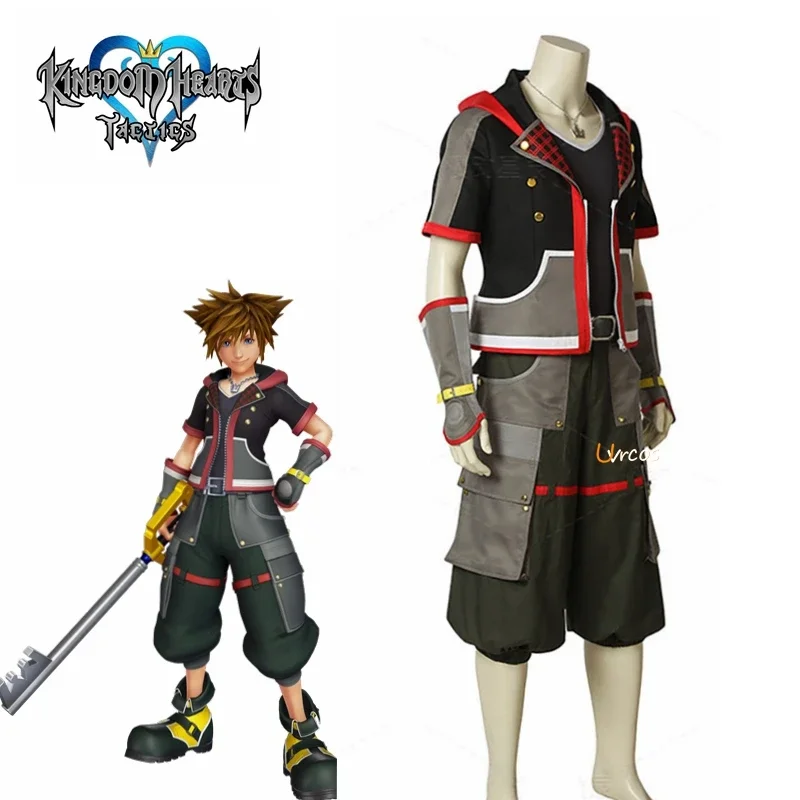 Anime Game Kingdom Hearts III Sora Cosplay Costume Outfit Uniform Full Suit Halloween Carnival Costumes