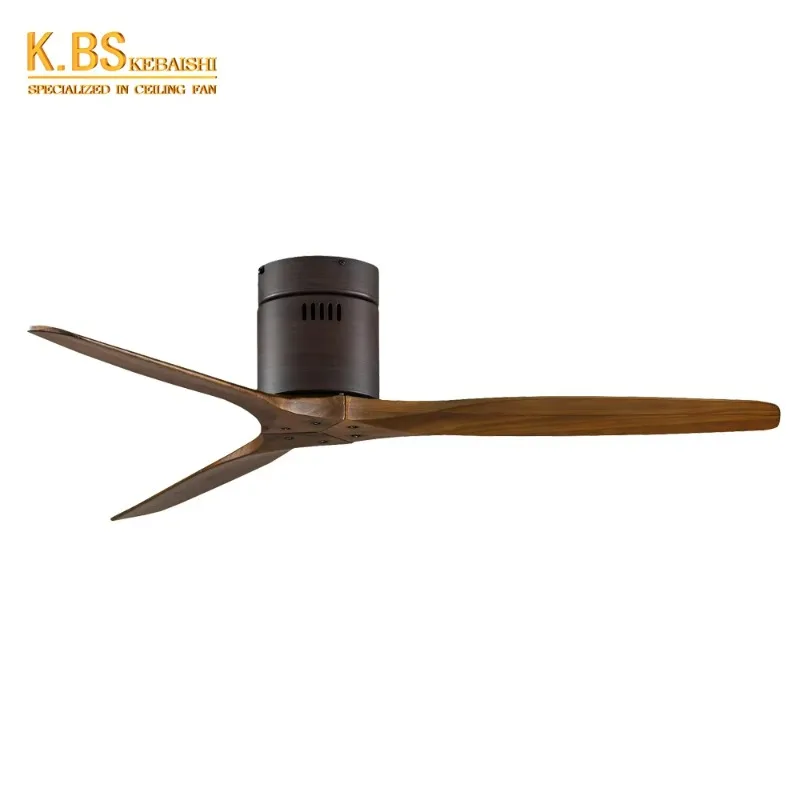

Modern wooden fan energy-saving electric remote control ceiling fan