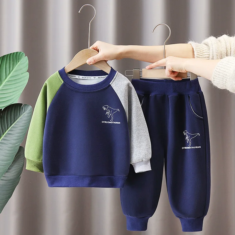 

Boys Clothes Sets Spring Autumn 2024 Children Cotton Sweatshirts Coats Pants 2pcs Sports Suit For Baby T-shirts Tracksuits Kids