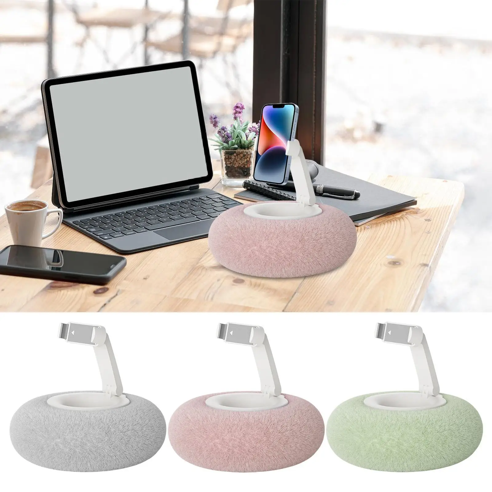 

Cell Phone Pillow Holder Soft Plush Pillow Bed Phone Tablet Reading Stand Multi-Purpose Lazy Phone Stand For Placing Phone
