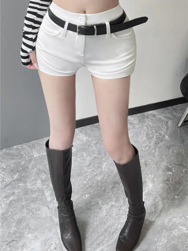 Skinny Coquette Booty Donna Pantaloni corti Vita alta Micro Mini pantaloncini per donna Sexy attillati Prezzo basso Stile coreano Flowy Comodo XL