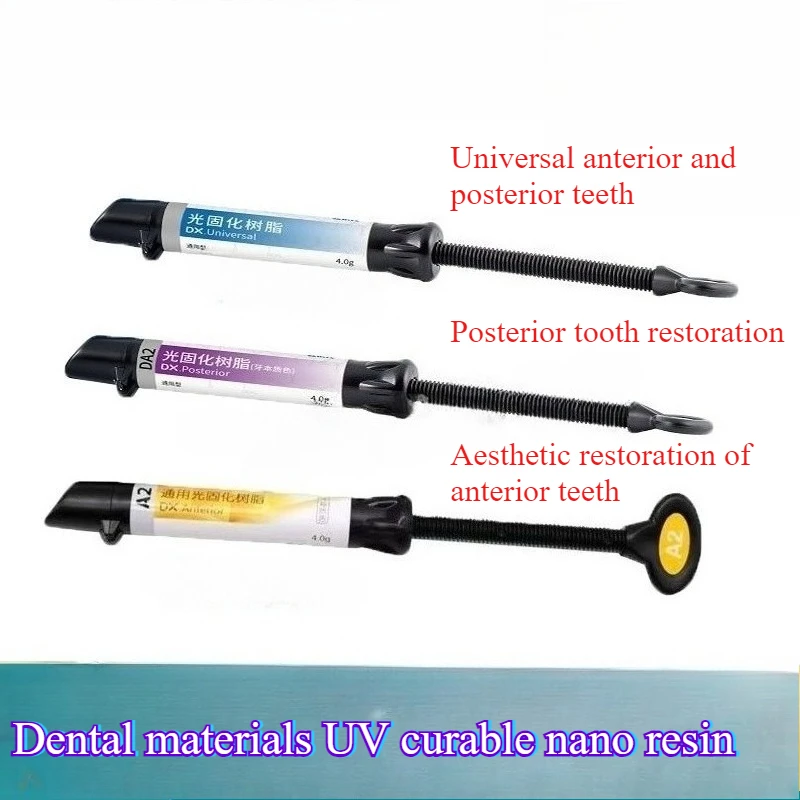 

Dental Material UV Curable Nano Resin Tooth Enamel Dentin Resin Universal Anterior Posterior Teeth Laboratory Dental Restoration