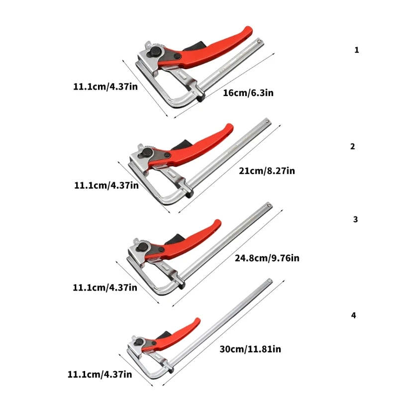 dwan Insert Clamps Benches Hold Down Clip Quick Ratcheting Track Guide Rails Clamps Benches Quick Press Clamps for Workbenches