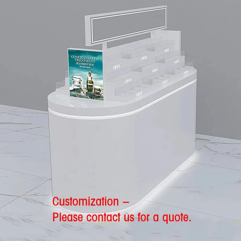 custom.Cosmetic Shop Furniture Kiosk Center Display Stand Nail Polish Shelf Makeup Display Rack Cosmetics Display Shelves Featur