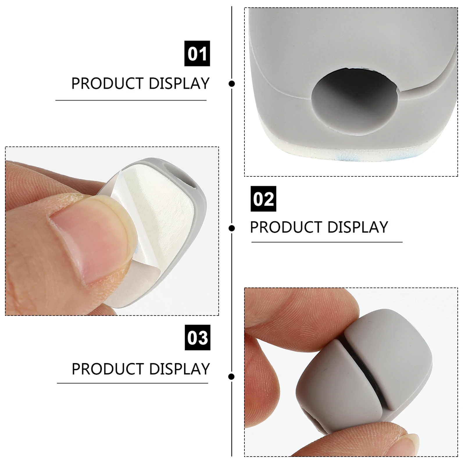 

10 Pcs Cable Manager Cord Organizer Holders USB Desk Management Clips Mounting Silica Gel Wire Clamp