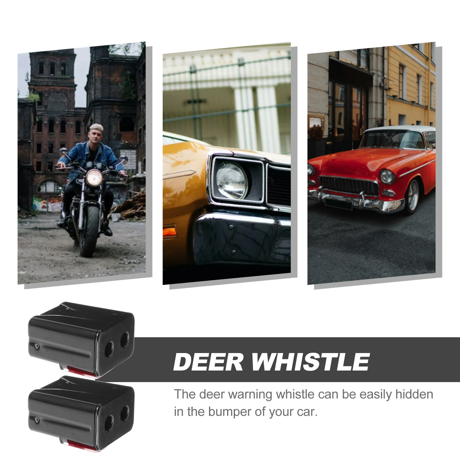 

2pcs Deer Whistle For Car Automotive Deer Whistles Durable Safety Device For Vehicles Trucks Boats Car Parts Horn Warning System