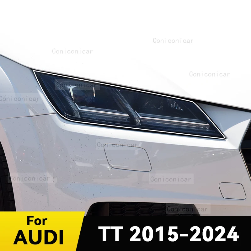 

Для AUDI TT 2015-2024 автомобильные фары защитная пленка передний светильник прозрачный ТПУ против царапин аксессуары для фар