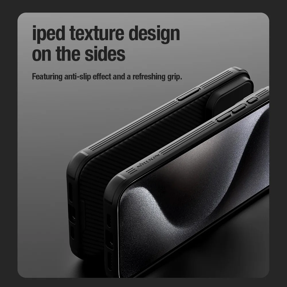 Etui Nillkin CamShield Slide Camera Frosted Shield Cover na iPhone 15 14 13 Pro Max, etui na iPhone 15 14 Plus 13 Pro — zdjęcie produktu 5