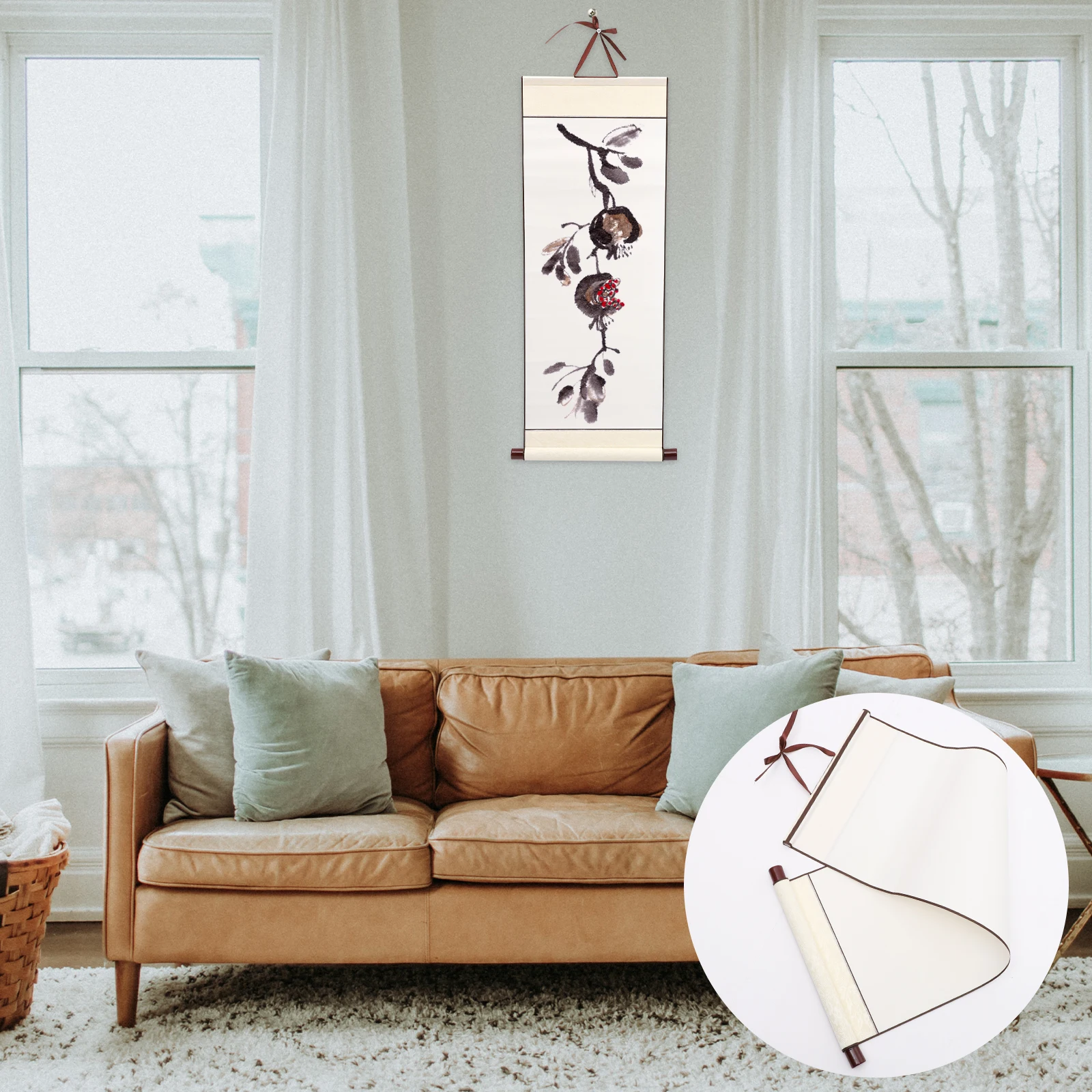 

Premium Xuan For Chinese Painting Durable Blank Kids Diy Drawing Art Supplies High Quality Rice Easy Storage Wall Hanging Scroll