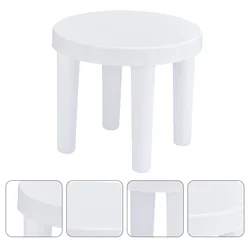 Children'S Stool Anti-Slip Portable Plastic Non-Slip Step Kids Non-Skid White Low Chair Toddler Anti Slip Thickened Round Stool