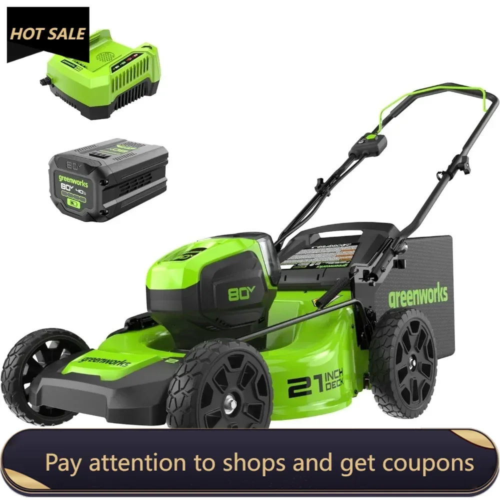 

80V 21" Brushless Cordless (Push) Lawn Mower (75+ Compatible Tools) Mini Tractor Agricultural Motorcycle Gasoline Grass Trimmer