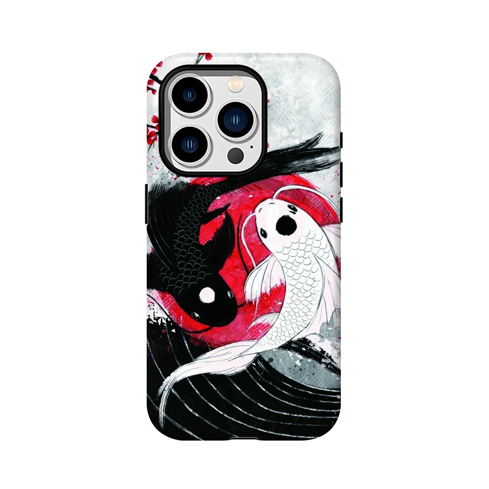 

Koi fish Yin Yang Phone Case Phone Case Film shell For iPhone 16 15 14 13 12 11 Pro Max Plus