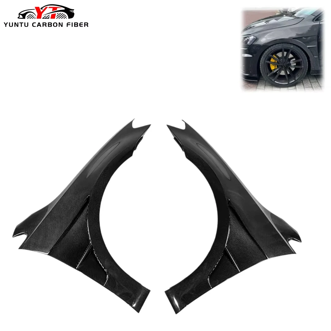 

Высококачественный передний брызговик из настоящего карбона, детали для тюнинга автомобиля, подходят для Volkswagen Golf 7/7.5