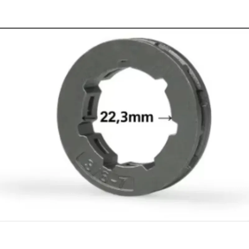 Husqvarna 체인톱용 클러치 림 스프로킷, 61 66 266 268 272 362 365 371 372 385, 3/8 인치, 7T, 10 개