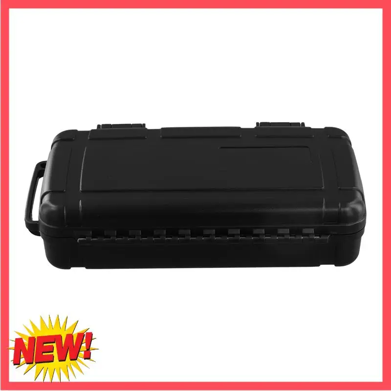 B17C Black Hard Shell ABS Carrying Toolbox Shockproof Portable Toolbox Secure Tools Safety Instrument Tool Storage Case