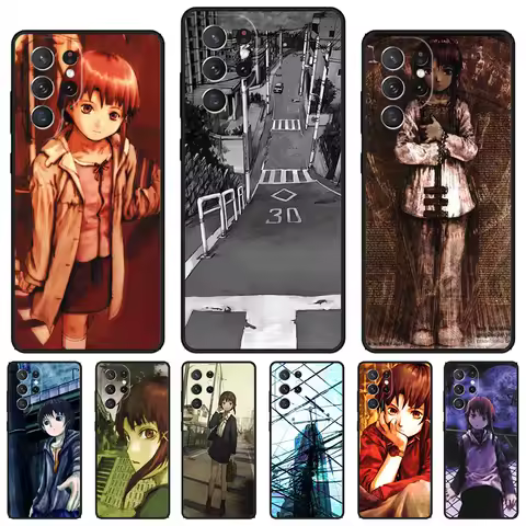 Serial Experiments Lain phone case For Samsung Galaxy S24 S23 S22 Ultra Note 10 20 Plus S8 S9 S10 S20 S21 FE Cover