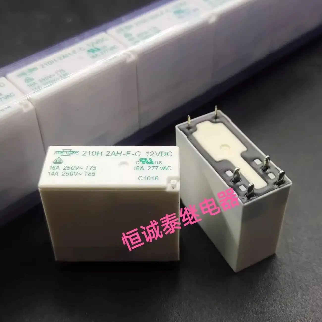 100%NEW 210H-2AH-F-C 12VDC  Relay  16A 6pins