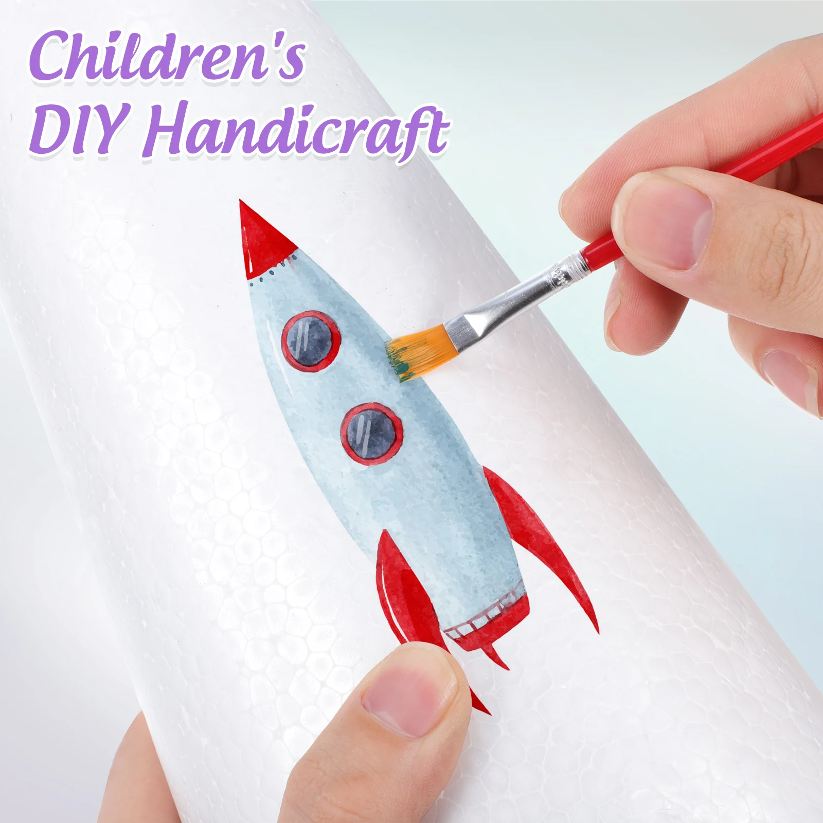 Picture 5: 15Pcs Solid Foam Diy Cone Children Handmade Craft Cone Accessories For Home Craft Celebration Festival Party Polystyrene