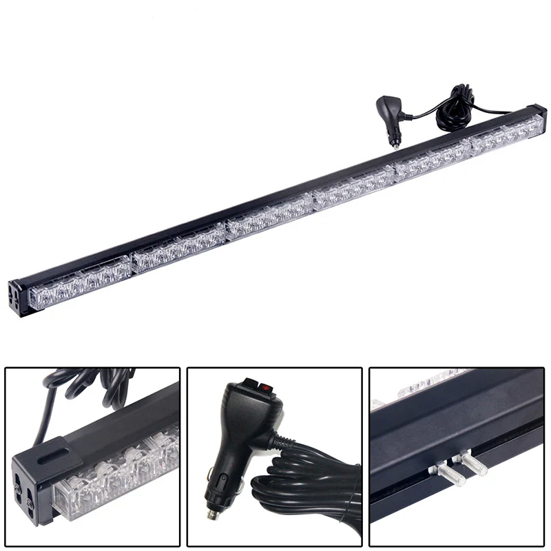 

36inch car Led strobe warning light bar,DC10-30V,36W Emergency bar light,Led work light with 2 magnets,waterproof