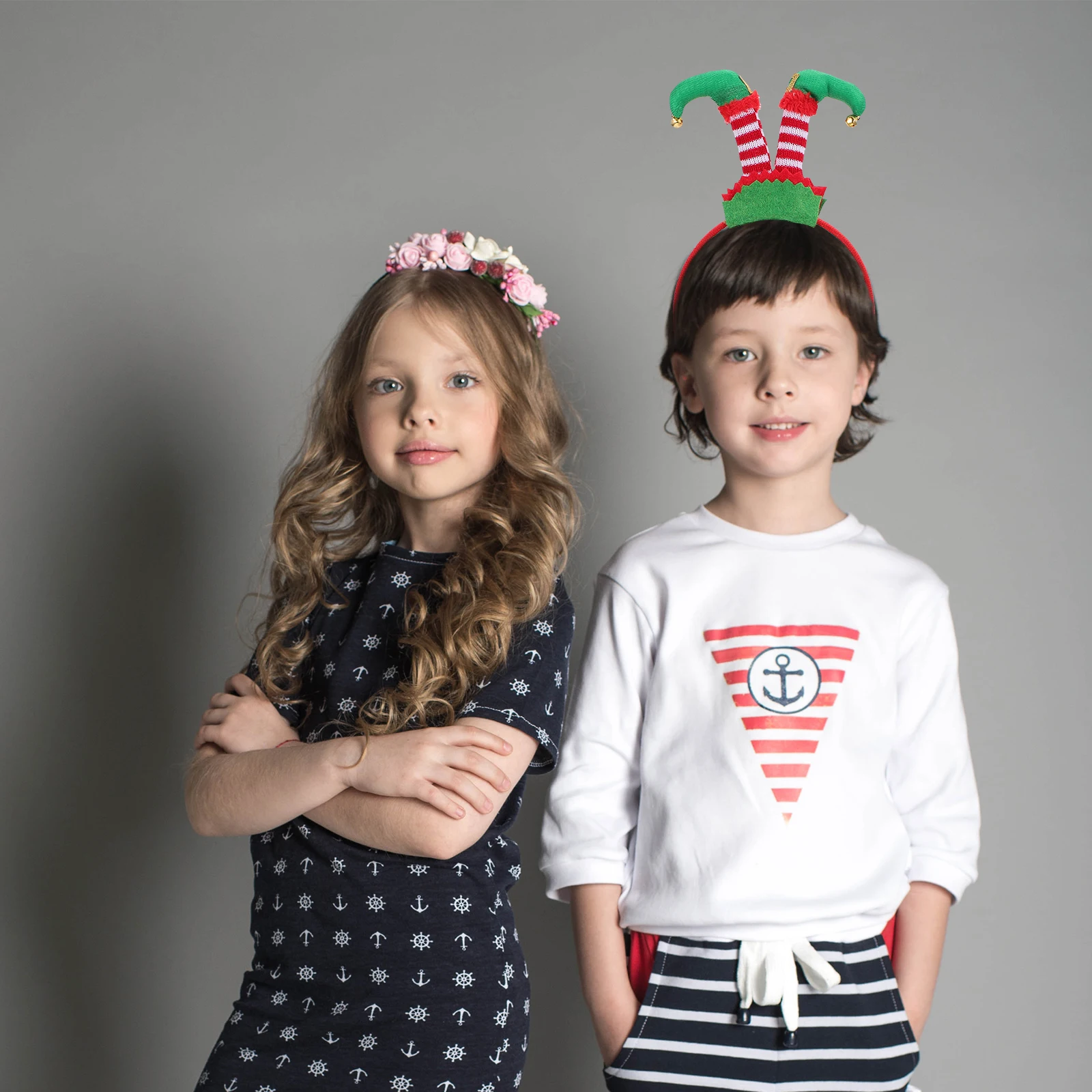 

3pcs Christmas Headb Lovely Xmas Hair Hoops Headdresses Kids Adults Hair Accessories Party Decorations Xmas Hoops