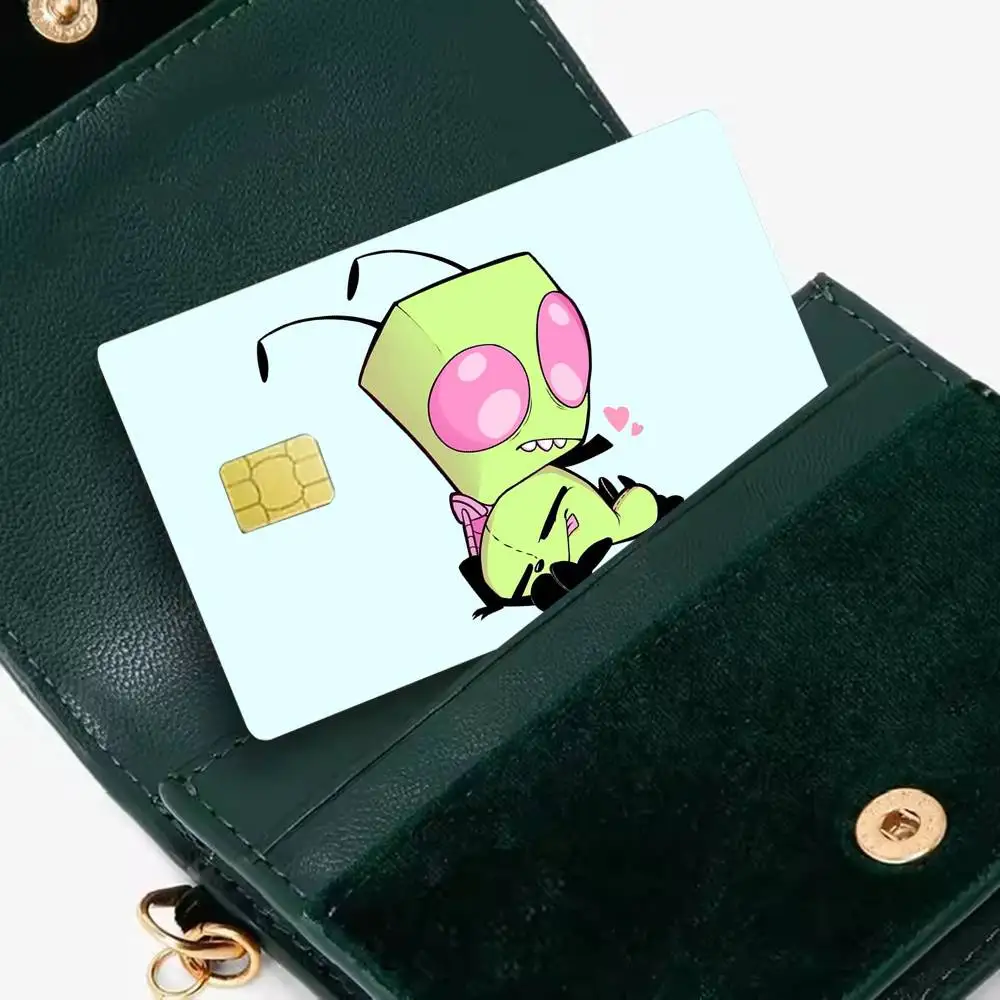 Madness-s Invader Zim Gir-ES 4pcs 1Set Film Skin for Debit Credit Bank Visa Card Decal Cover