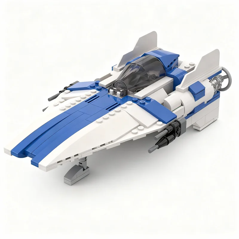 NUEVO Set de Construcción de 270 Piezas MOC, Modelo de Ala Rz 1 de Kuat Systems Engineering, Bloques de Construcción Personalizados para Armar, Exhibir y Regalar