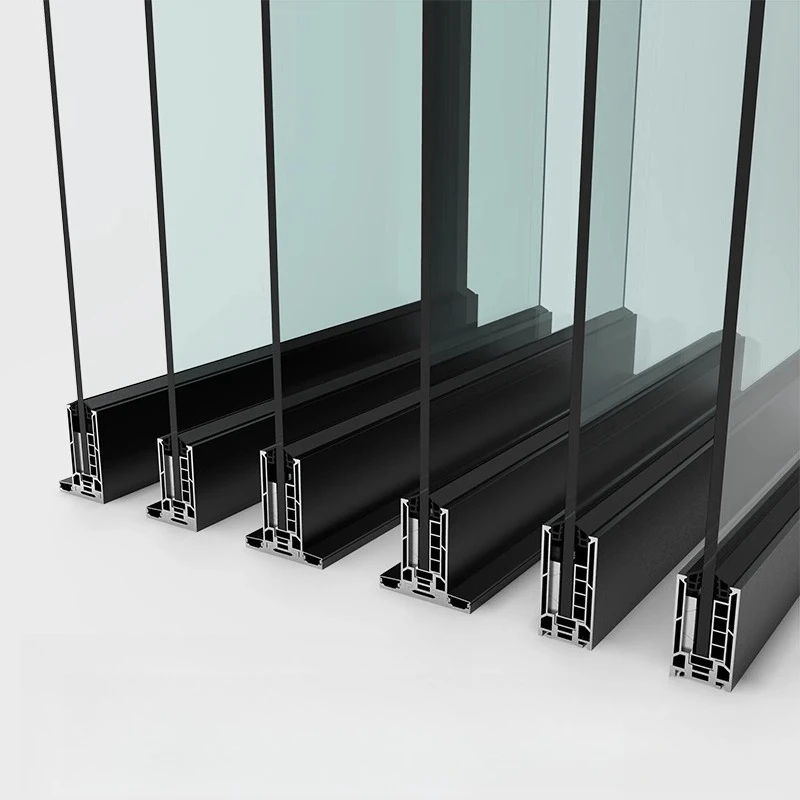 

Aluminum alloy handrail surface mounted glass card slot guardrail U-shaped railing alloy profile fixing slot Frameless balcony