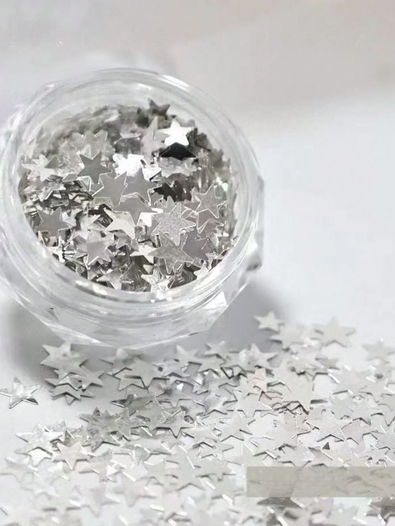 6 uds pegatinas de uñas de estrella, decoraciones de uñas de estrella dorada blanca y plateada, abalorio de uñas DIY para decoración de uñas