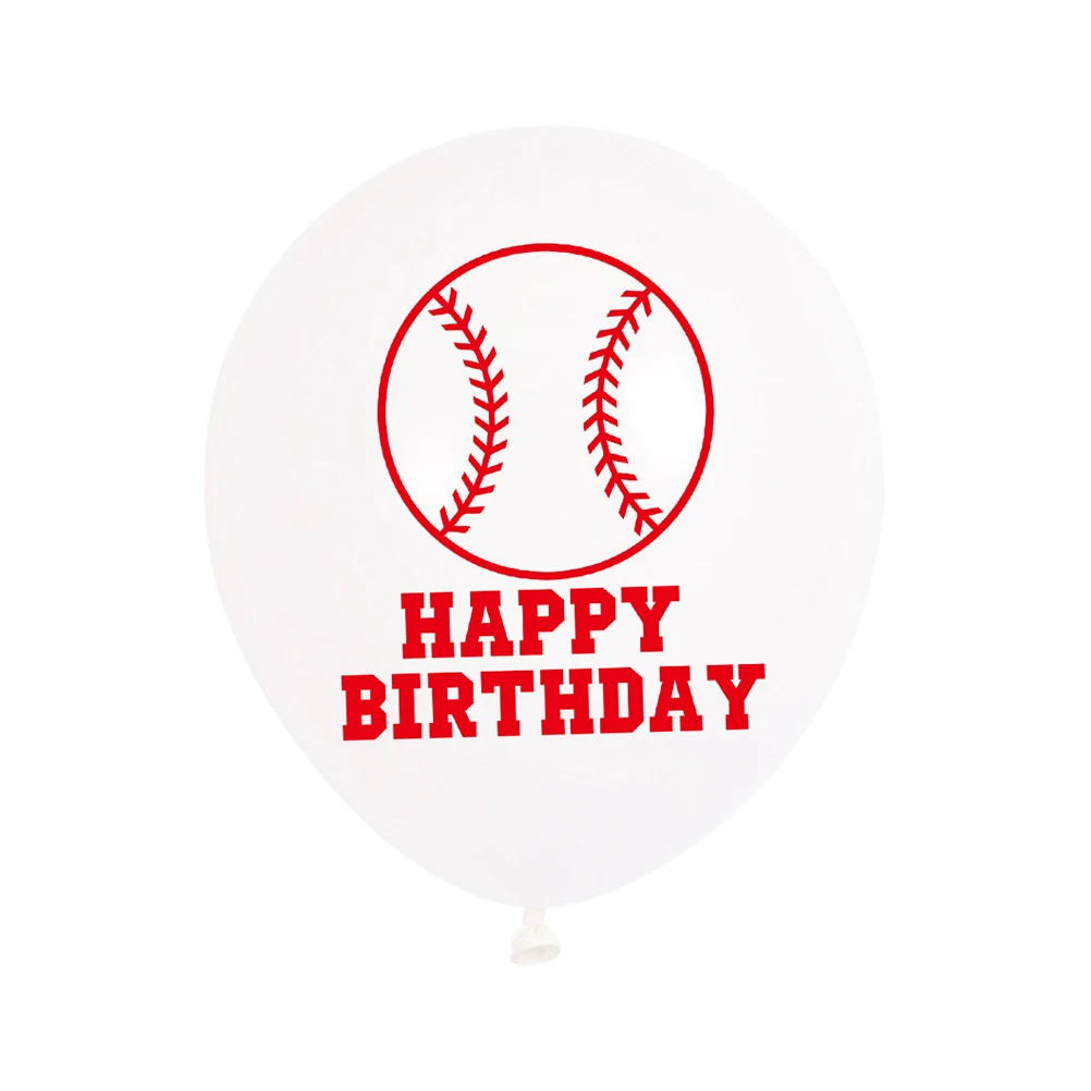 

24pcs Baseball Balloon Set Baseball Pattern Latex Balloons Party Supplies Birthday Wedding Decoration Balloons Kit