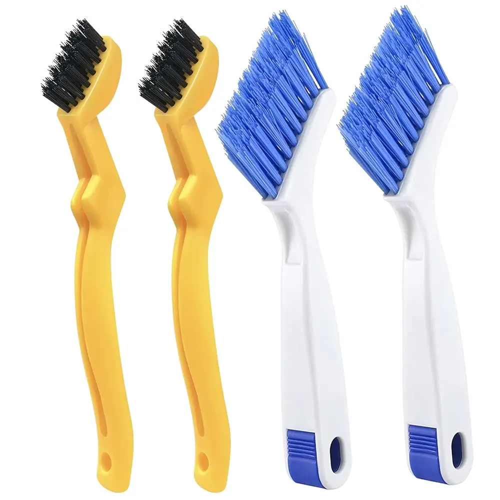 

4 PCS Multi Purpose Small Crevice Cleaning Brushes for Tight Narrow Space, Small Scrub Brush Set for Scrubbing Cleaning Kitch