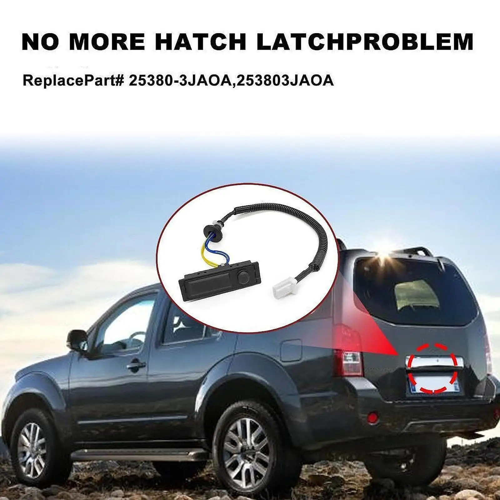 Tailgate Opening Switch 25380-3JA0A Maintenance Replaces Rear Trunk Hatch Release Switch for Nissan Pathfinder 2013-2019