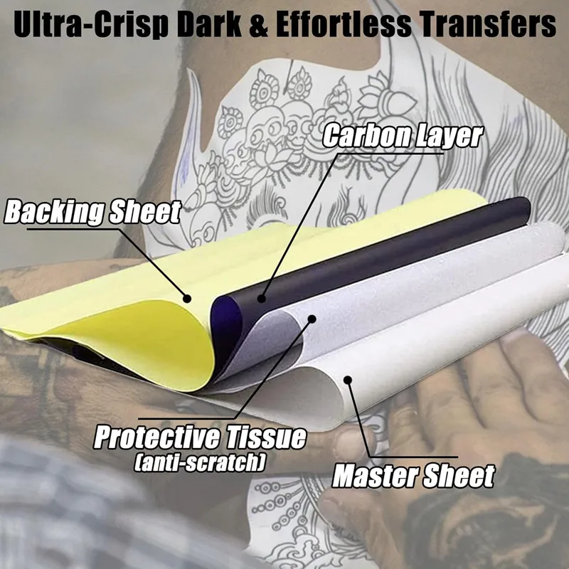 A4 Size Tattoo Stencil Transfer Paper 210x297mm Suitable for Tattoo Artists and Beginners