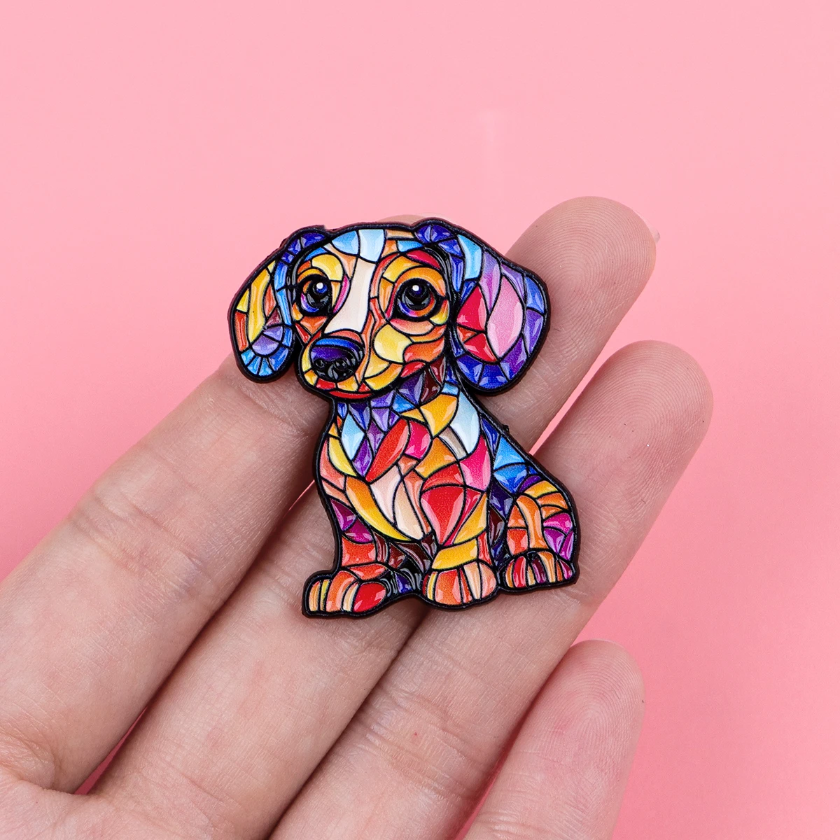 8er-Set Emaille-Rucksack-Pins mit Hundemotiven, Corgi-Anstecknadeln, Cartoon-Welpen-Abzeichen, Broschen für Kleidung, Schmuck, Geschenke für Freunde – Detail 5