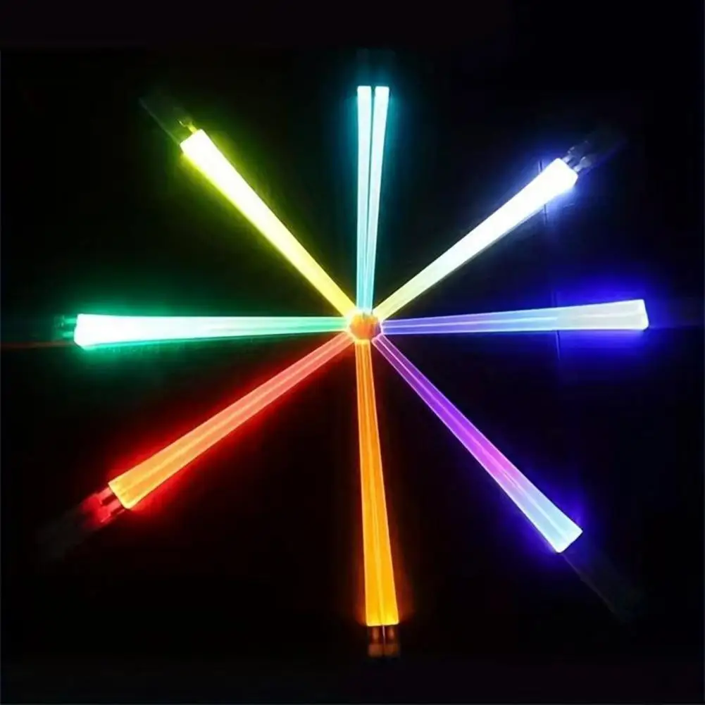 2Pc LED Lightsaber Chopsticks China Luminous Light Up Party Fun Glowing Chinese Chopsticks for Sushi Noodles