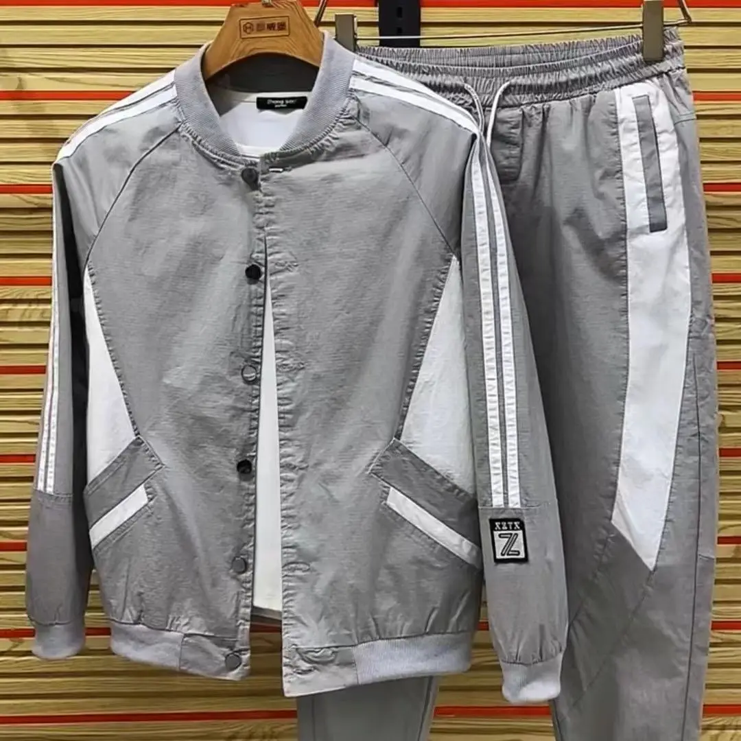 Spring and Autumn New Men's Sports Suit Fashion Advanced Sense Trendy Comfortable Leisure Urban Temperament