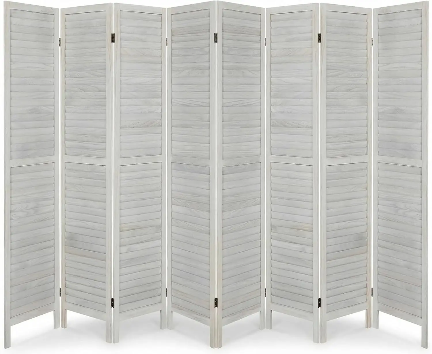 

8-панельная ширма-перегородка, 325 см (Ш) x 170 см (В), складная, для зонирования пространства, отдельно стоящая, из массива дерева, для дома, офиса, спальни