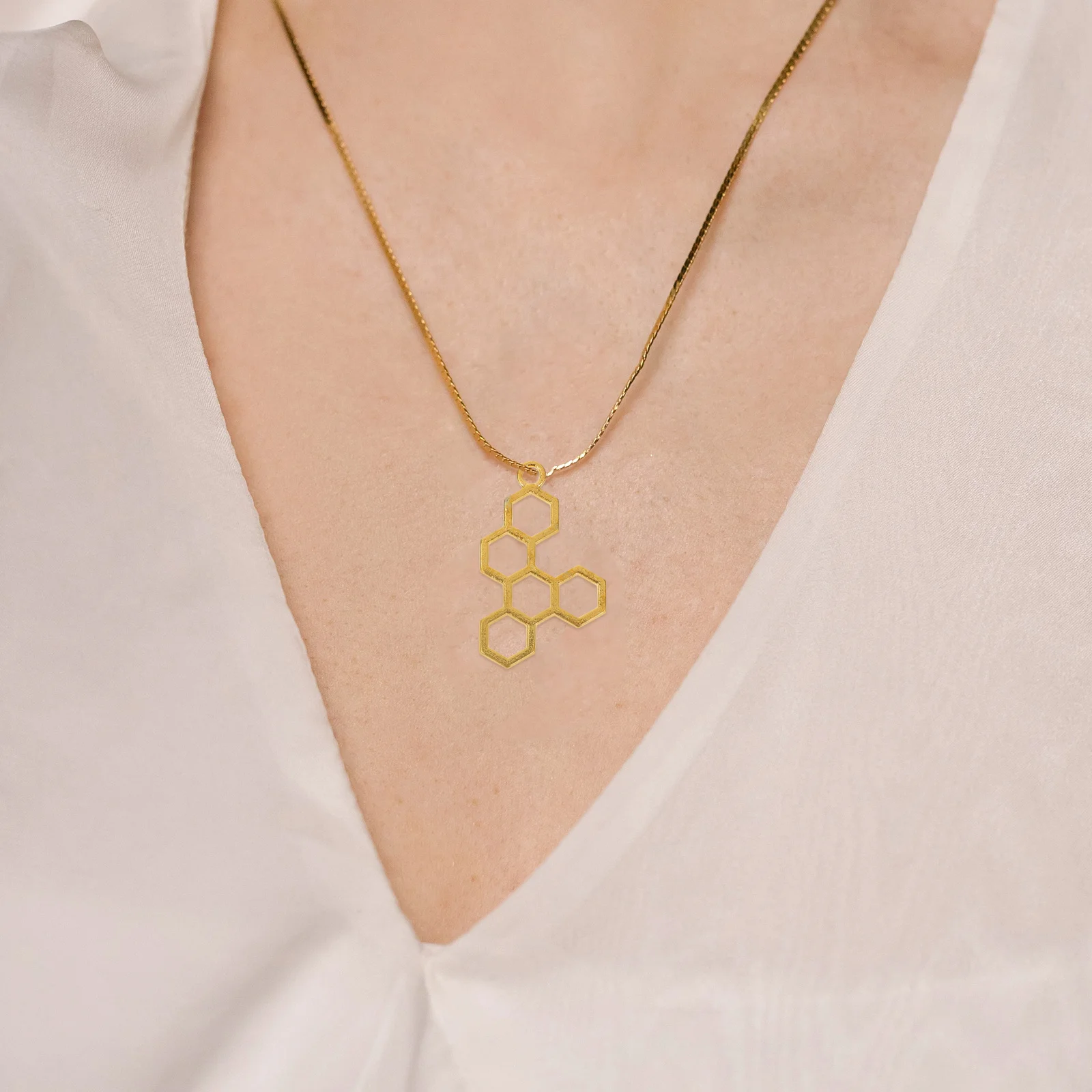 

50Pcs Honeycomb Charms Bulk Hollow Pendants for DIY Jewelry Making Craft Bracelet Necklace Earring Charms Accessories