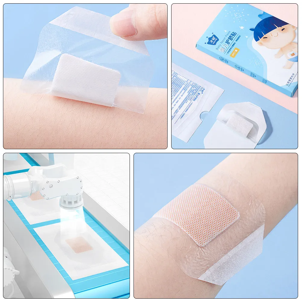 

1 коробка наклеек для пупка младенцев: водонепроницаемые, дышащие, для новорожденных, для занятий плаванием, мягкие, легко наносятся и снимаются