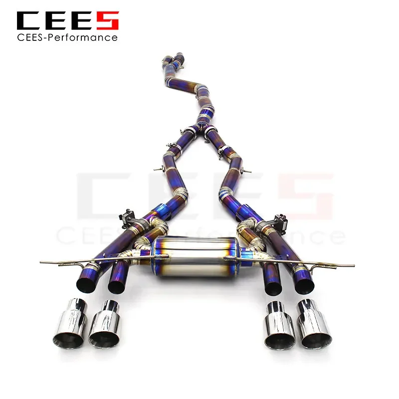 CEES Catback Exhaust for BMW M3 M4 G80 G82 G8X 3.0T 2019- Tuning Performance Titanium Valve Exhaust System Muffler Parts