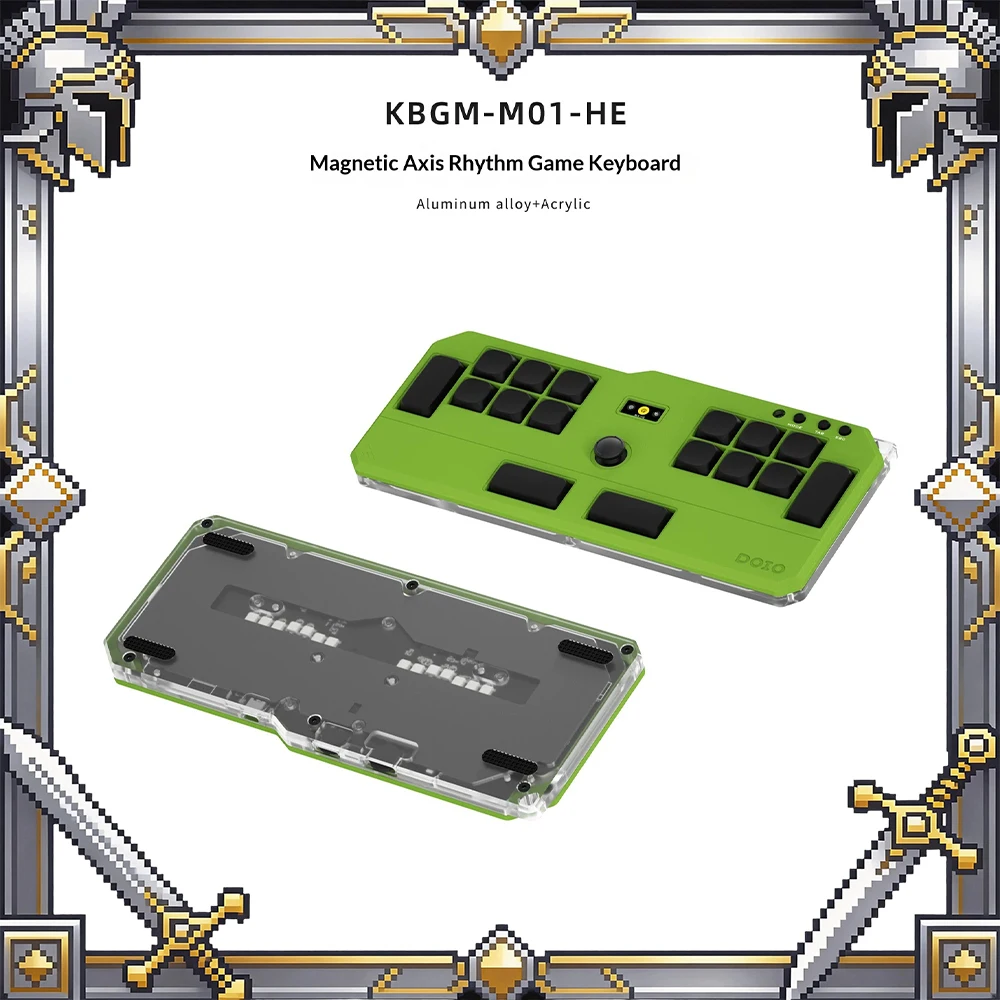 

DOIO KBGM-H10 Music Keyboard 0.05 Fast Trigger Wired Keyboard Parameter Real-Time Adjustment PBT Short Axis Key For Gifts