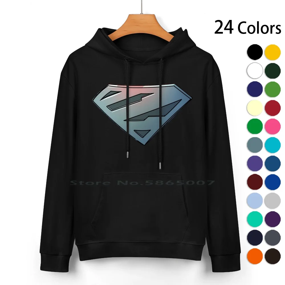 Zod Symbol Pure Cotton Hoodie Sweater 24 Colors 100% Cotton Hooded Sweatshirt For Women Men Unisex Gifts Heat Transfer Printing