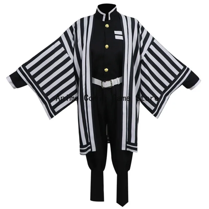 Silisili AAdult Kid Iguro Obanai Costume Cosplay Parrucca Maschera Anime Uniforme Abiti da festa di Halloween per uomo Donna Completo S 2025 ☆   Nuovo