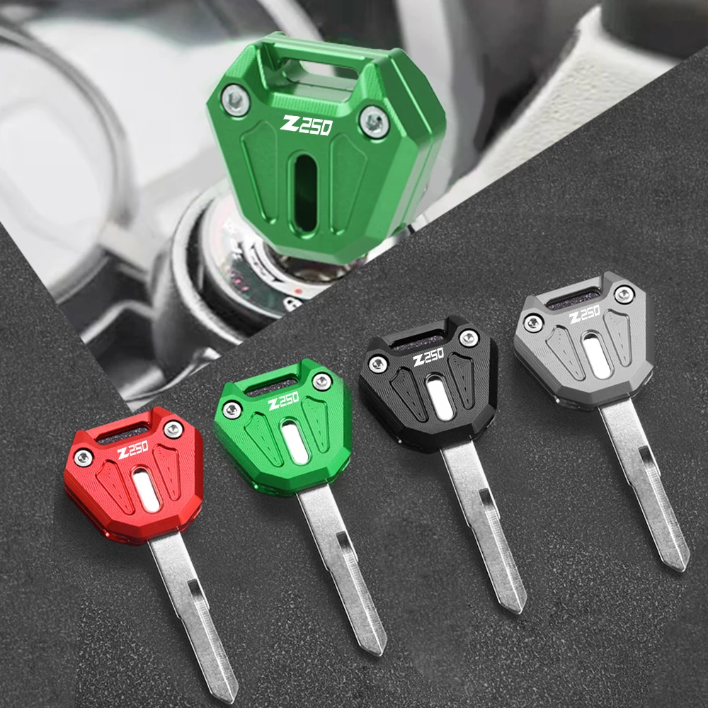 CNC Key Cover Cap Keys Case Shell Protector Motorcycle For KAWASAKI Z250 Z NINJA 250 NINJA250 2018 2019 2020 2021 2022 2023 2024