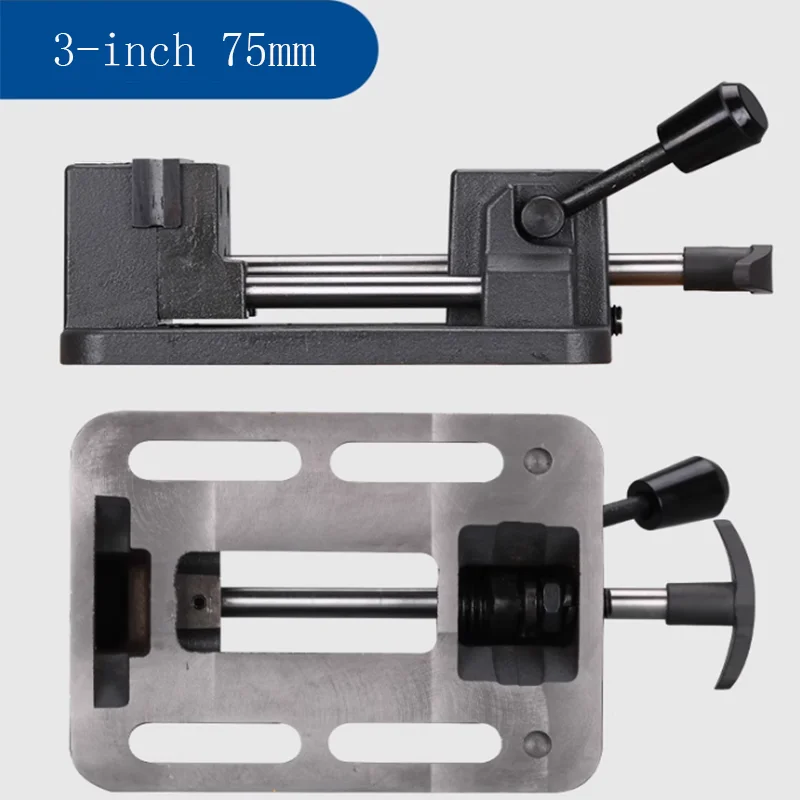 Heavy duty fast drilling machine, flat head pliers, precision bench drill with quick action fixture, woodworking stand 3/4/6/8 i