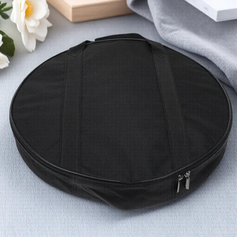 

Thickened Oxford Cloth Gong Storage Bag Portable Cymbal Holder Waterproof Instrument Protector Durable Carrier Cross Body Pouch