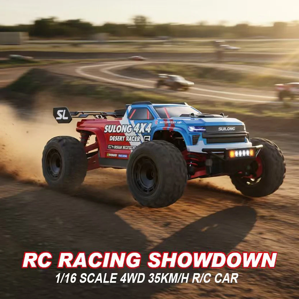 

1/16 RC Crawler 4x4 Off-road Climbing Vehicle 35km/h High Speed Remote Control Car 2.4G 4WD Electric Racing Truck Model Toy