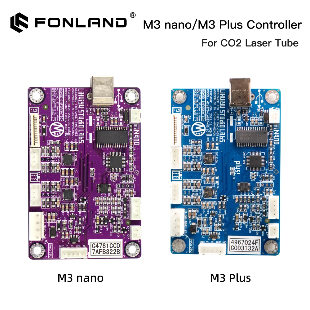 FONLAND LIHUIYU M3 PLUS Nano Laser Controller Main Mother Board System Co2 Engraver Cutter Machine K40 3020 4030 6040