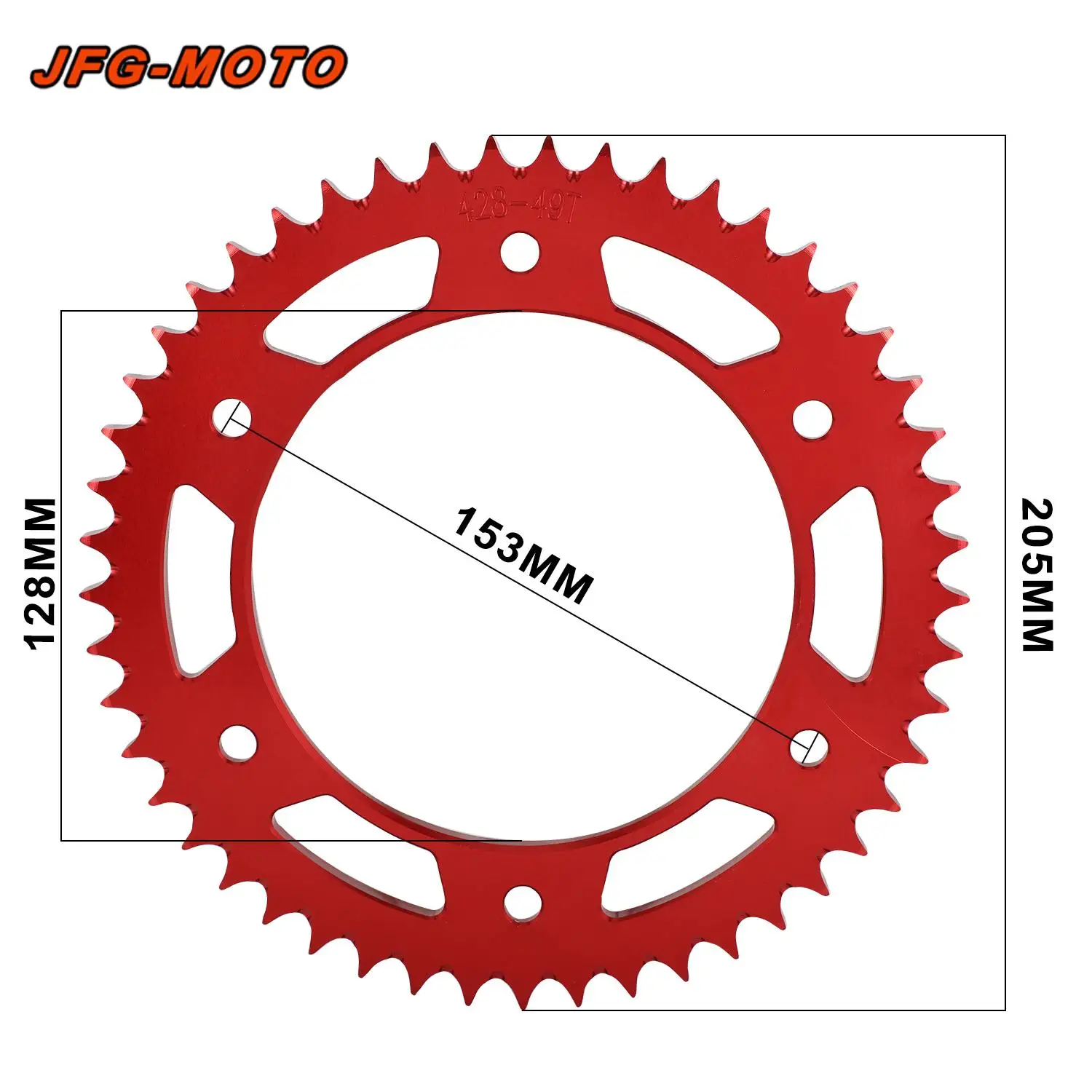 Motorcycle Accessories Chain Sprocket CNC Rear Gear Sprocket For HONDA XR150 XR 150 Dirt Pit Bike Off-Road Modify Upgrade Parts