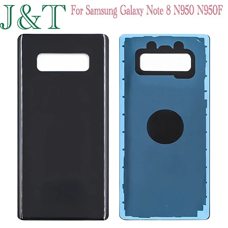 New For Samsung Galaxy Note 8 N950 N950F Battery Back Cover Note8 Rear Door 3D Glass Panel Battery Housing Case Adhesive Replace